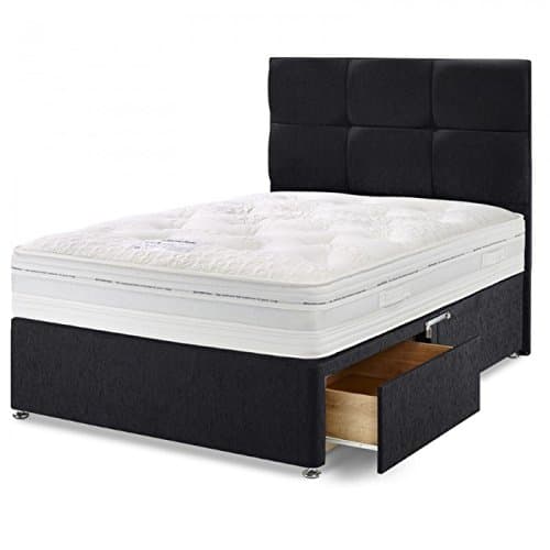 Home Furnishings UK Hf4you Healthopaedic Phoenix Ortho Memory Backcare Divan Bed - 3FT Single - 2 Drawers - Matching Headboard