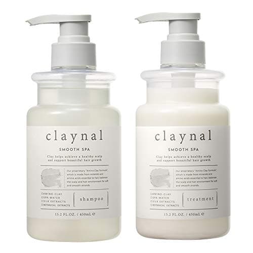 CLAYNAL Shampoo & Conditioner Set - Detoxing and Moisturizing Shampoo for Dry, Damaged, Colored, Treated Hair - Natural Growth and Repair Formula - Scalp Hydrating Blend of Clay - 15.20 Fl Oz