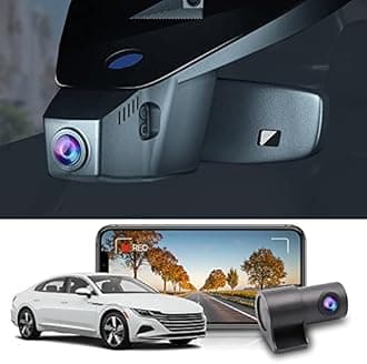 Fitcamx Front 4K+Rear 1080P Dash Cam Adapts for VW Arteon 2019-2024 S SE SEL R-line 4motion, OEM Style, 2 Way HD Video, Loop Recording, Built-in WiFi & APP, Parking Monitoring, Easy to Set, 128GB Card