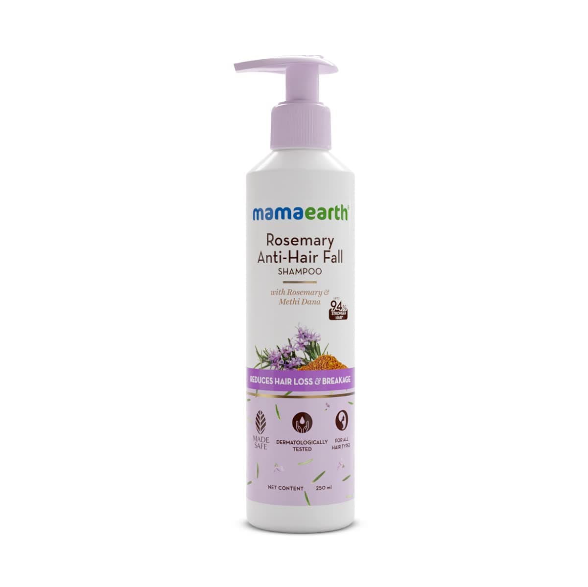 Mamaearth Rosemary Shampoo with Rosemary & Methi Dana 8.45 Fl Oz / 250ml