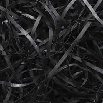 Shredded Paper Black Very Fine Cut Shred Hamper Fill 100g