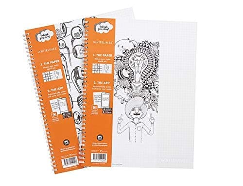 Whitelines Link A4 Squared Notebook 80gsm Paper (Pack of 10)