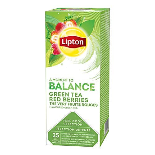 Lipton Green Tea with Red Berries - A Moment to Balance 6 Boxes Enveloped Teabags