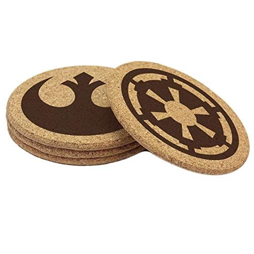 Star Wars Rebel and Galactic Empire/First Order Coaster Set of 4, 6, or 8