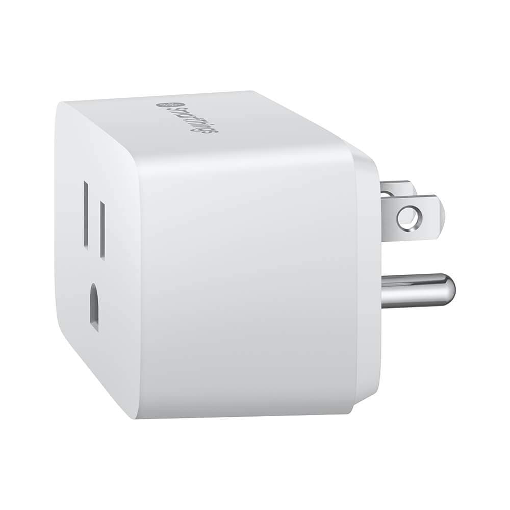SAMSUNG SmartThings Wi-Fi Plug In Outlet for Smart Home Control Connected Devices, Monitor Energy Usage, Operate with Voice Commands, No Hub Required, White