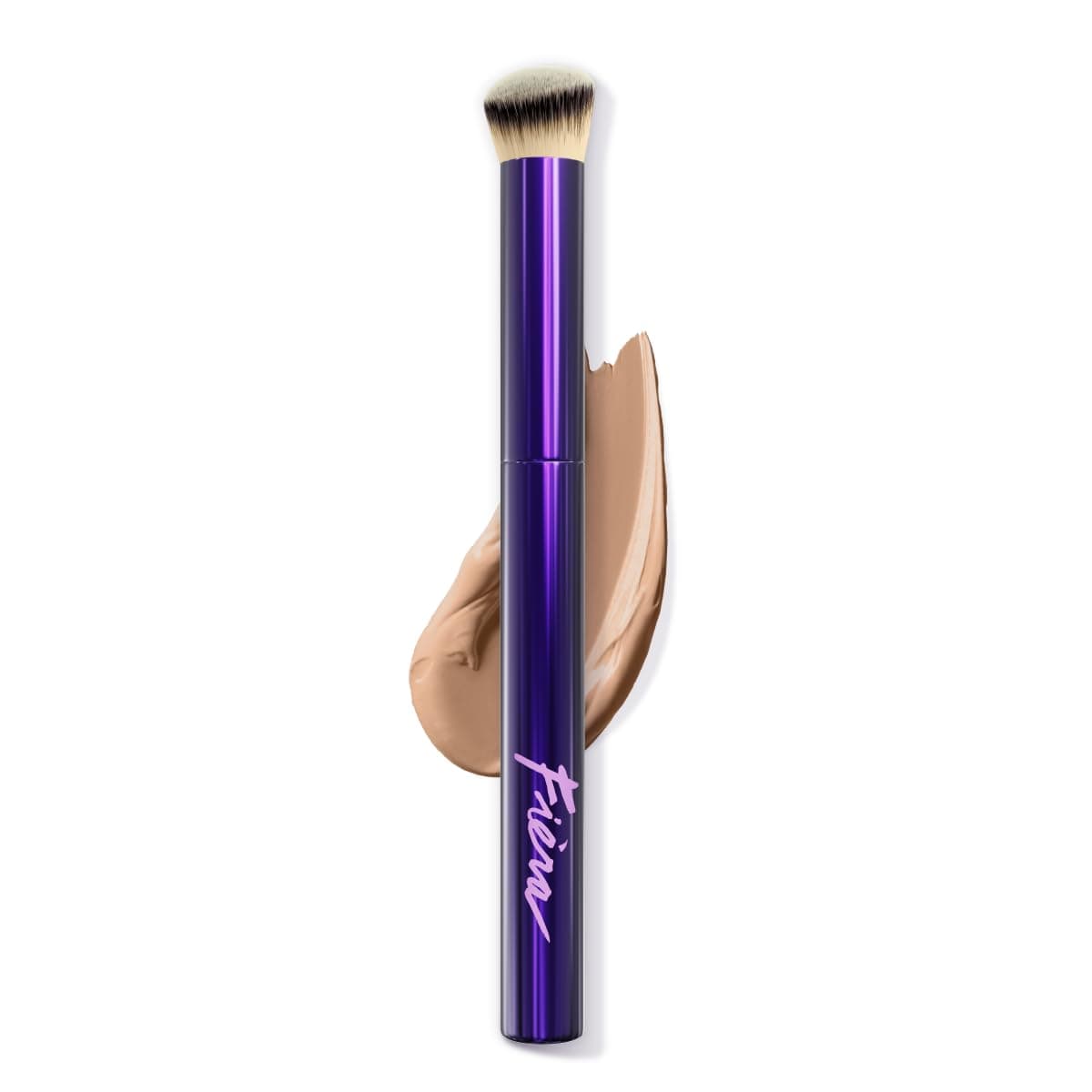 Contoured Concealer Brush for Eyes & Nose – Precise Blending Makeup Brush for Flawless Coverage – Soft, Non-Shedding, Cruelty-Free Brush for Spot Concealing & Hard-to-Reach Areas