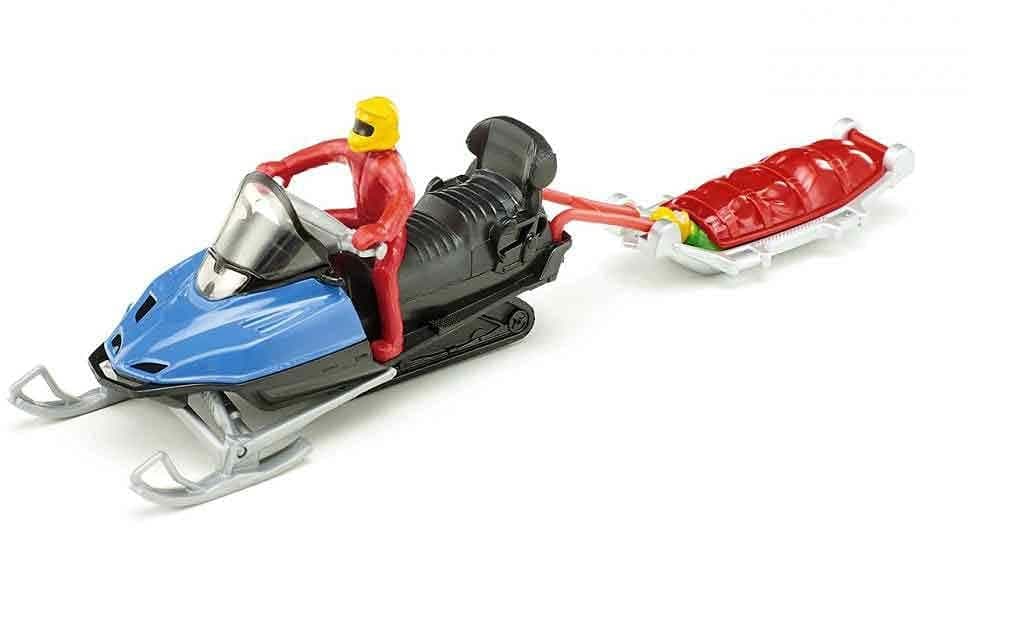 1684 Blister 1684Snow Mobile with Rescue Sledge, Multicoloured