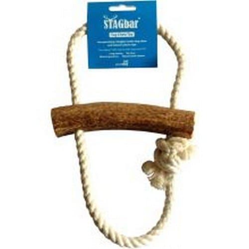 Stag Bar Tug Chew Dog Toy, Natural Antler