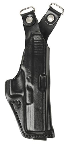 Leather Stitch Professional Vertical Shoulder Holster for Glock 21 Model No. 20 Black