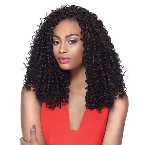 Outre Synthetic Hair Crochet Braids X-Pression Braid 4 In 1 Loop Bohemian Curl 14" (4-Pack, 1B)