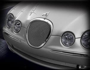 Lower Bumper Mesh Grille Grill for Jaguar S-Type 1999 2000 2001 2002 2003 2004 Bright Stainless