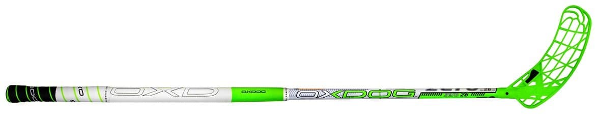 2016 Oxdog Zero Oval MBC Floorball Stick, 103 cm, Green/White, Left