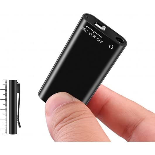 Hfuear 16GB Voice Recorder, Voice Activated Recorder with 192 Hours Recording Capacity, 24 Hours Battery Time, Portable Digital Voice Recorder MP3 Recorder for Lecture Meetings Interview