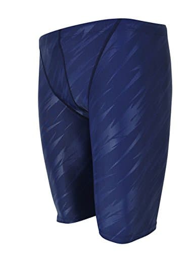 Easea Men`s Rapid Swim Splice Quick Dry Jammer Swimsuit Blue Pattern Large