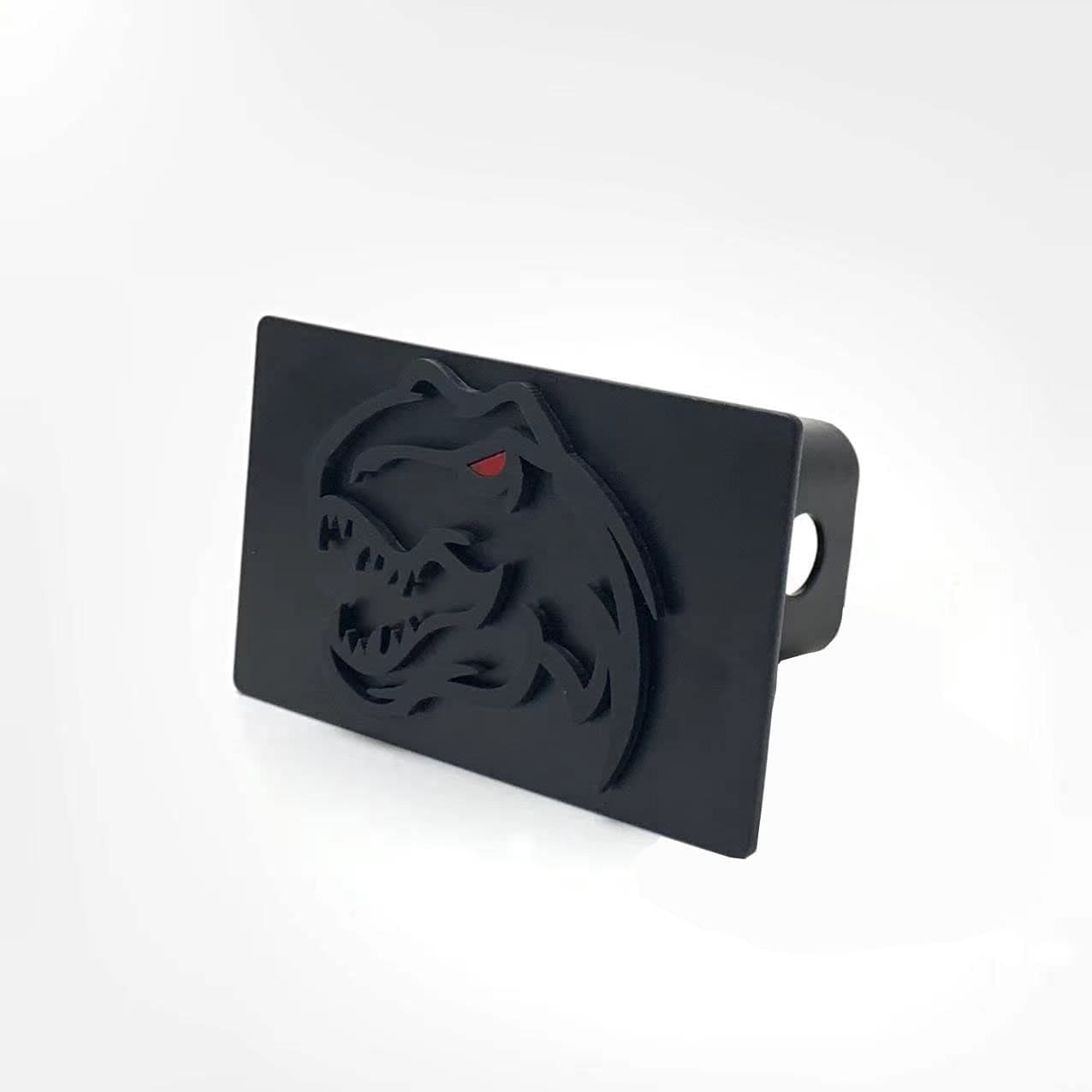 Metal Steel TRX T Rex Dinosaur Towing Trailer Hitch Cover Compatible with RAM TRX 2 Inch Receiver Black