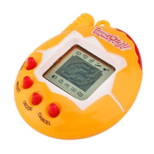 yellow Virtual Pet Cyber Pet Toy 49 Pets in One 90S Nostalgic Toy Tiny Tamagotchi