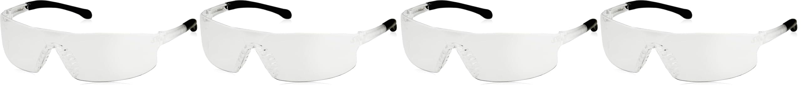 Radians RS1-10 Rad-Sequel Rubber Tipped Lightweight Glasses with Clear Lens, One Size