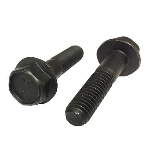 (4) M10-1.5x40 Metric Class 10.9 Hex Flange Bolts Frame Cap Screws Phos & Oil