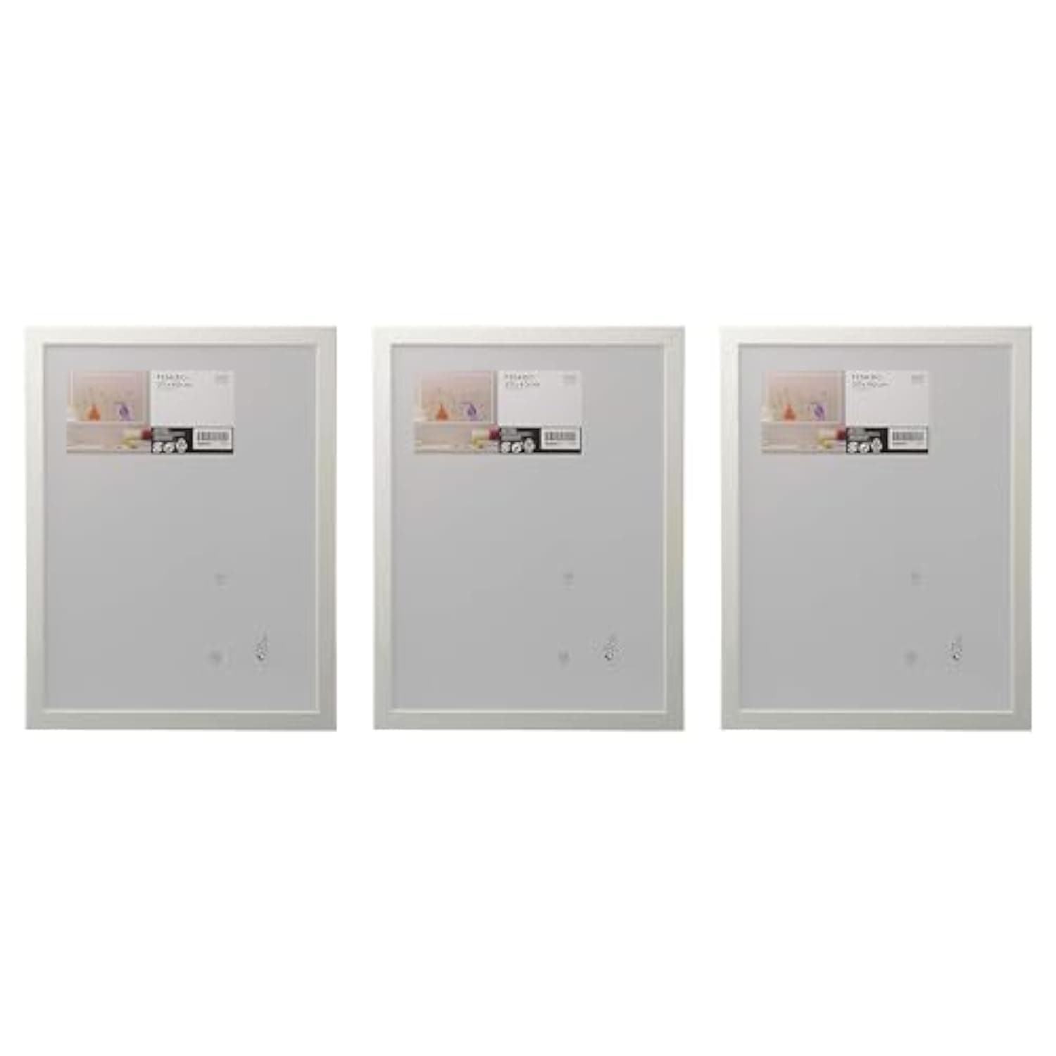 Ikea FISKBO Frames, Plastic & Fibreboard, 30x40 Centimetres, White - Set of 3