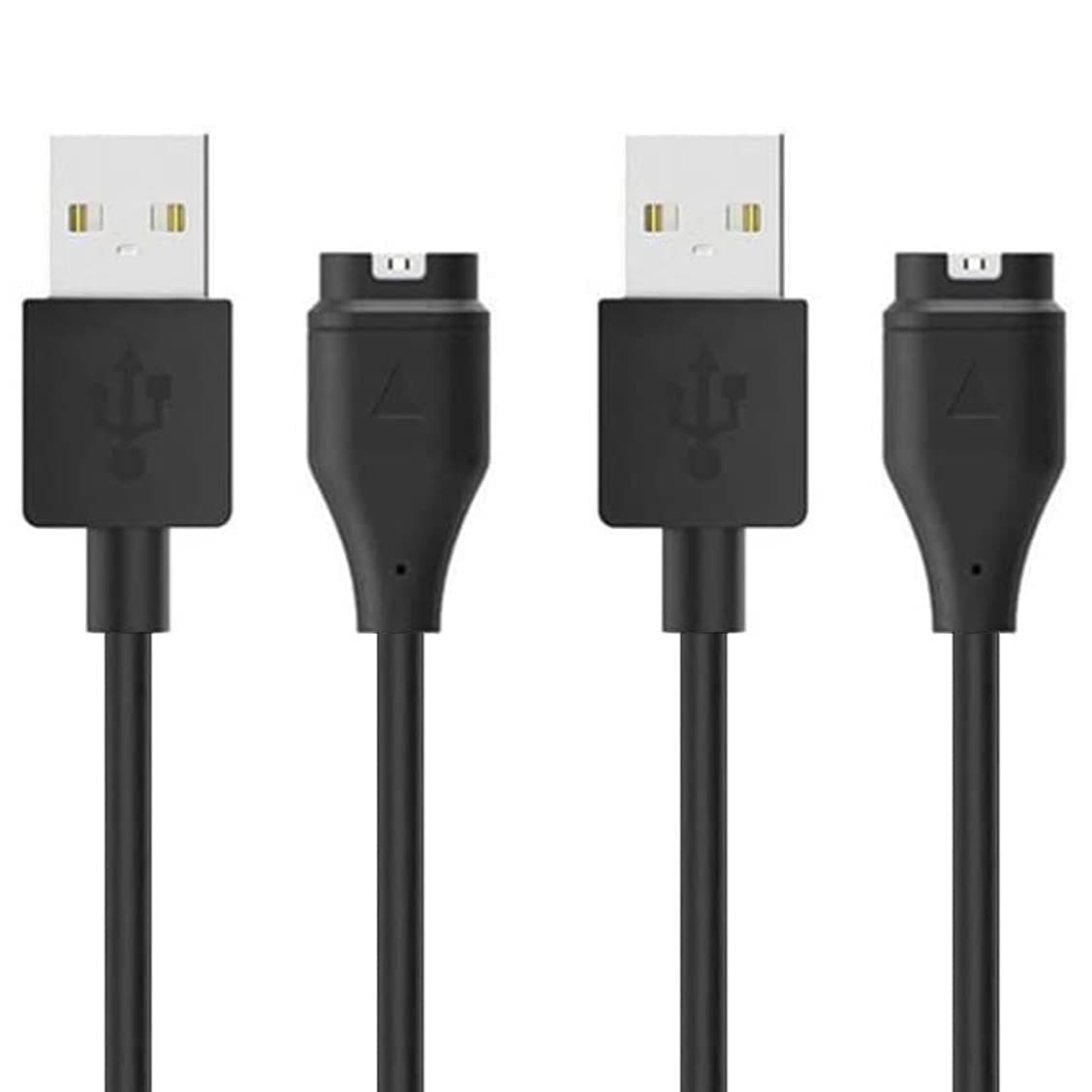 Charger for Garmin Forerunner 45 55 165 245 255 265 745 945 955 965 970, Approach S10 S12 S40 S42 S44 S60 S62 S70, Vivoactive 3 4 5 6, Instinct, Venu 3 3S 2 X1, Fenix 8 7 7S 7X 6 5 Charging Cable (2)