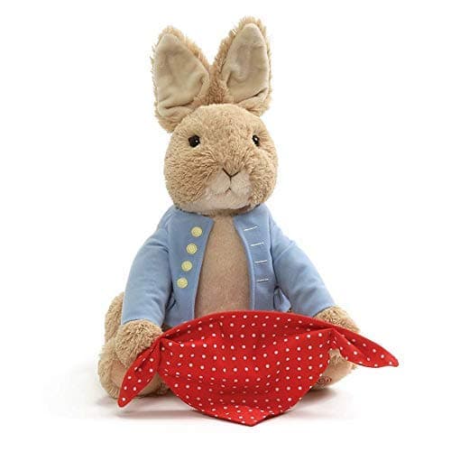 House of Queens Baby Bright Red and Blue Peek-a-Boo Singing Rabbit/Plush Animated Stuffed Soft Toy for Kids (Multicolor)