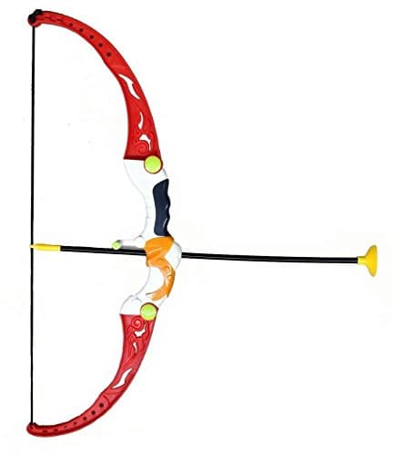 Emob Archery Bow and Arrow Sport Toy Kit for Kids with Suction Cup Arrows and Target Board Cut Out (Laser Pointer) (Muticolor)