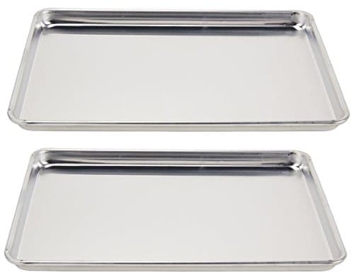 (5303) Wear-Ever Half-Size Sheet Pans, Set of 2 (18-Inch x 13-Inch x 1-Inch, Aluminum)