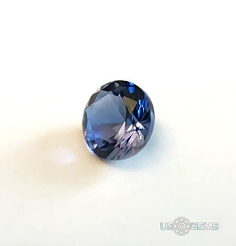 Tanzanite Blue #128. Round 3mm. SIAMITE. Created Gemstone. US@GEMS