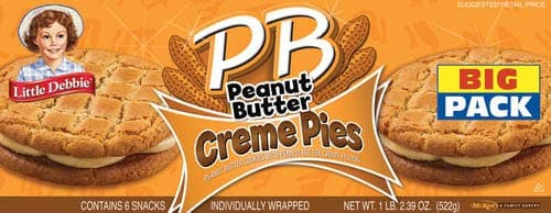 Peanut Butter Creme Cookies, 12-Count Pack, 2.5-Inch Diameter
