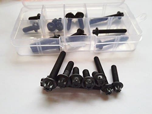 21pcs 12.9 Grade M5 M6 Torx Hexagon Head Screws Flange Head Bolts Hex Screw Assortment