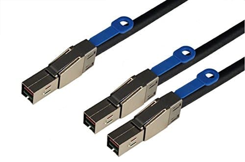 StorageTekPro - SFF-8644 to 2X SFF-8644 External High Density HD Mini-SAS to (2) HD MiniSAS Split Cable. 2-Meter / 6 Foot.