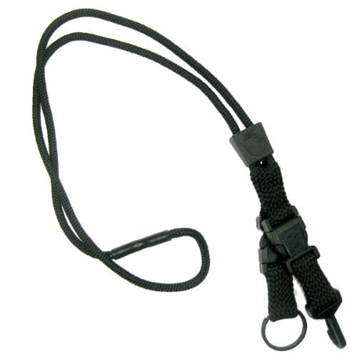 Black EK Breakaway Lanyard with Detachable ID Hook And Key Ring (10230) by EK USA