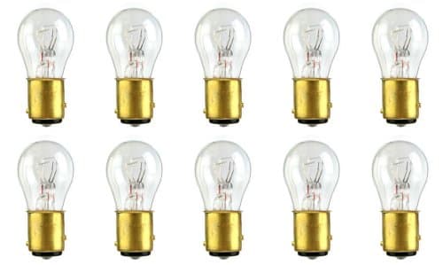CEC Industries #1154 Bulbs, 6.3/7 V, 16.57/5.25 W, BAY15d Base, S-8 shape (Box of 10)