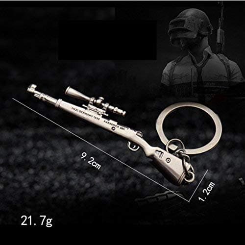 for PUBG Pistol Helmet Backpack Flat pom Keychain Four-Piece (PUBG Assault Gun)