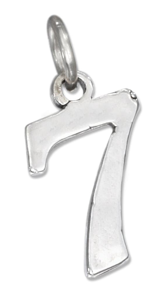 Sterling Silver 925"7" Number Charm
