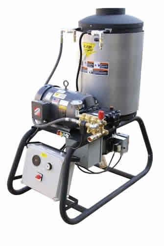 Cam Spray 2000STLEF Stationary LP Gas Fired Electric Powered Hot Water Pressure Washer, 2000 psi, 50' Hose