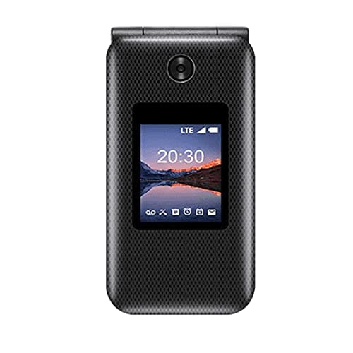 ZTE Cymbal U 2020 (8GB) 2.8" Minimalist Flip Phone, No WiFi/Internet, All Day Removable Battery, GSM Unlocked 4G Volte (T-Mobile, Metro, Global) US Model (32GB SD Bundle, Black)