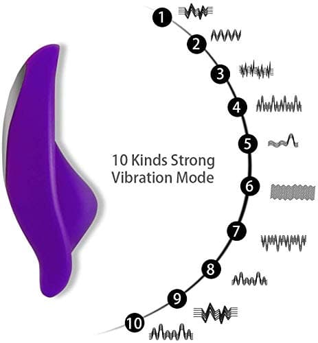 Women's 9-speed vibration wearable toy with heating function Wireless remote control Powerful electric stimulation Massage neck, shoulder, back - waterproof - USB charging - a good helper for relaxing