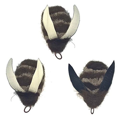 3 Big Sky Cats Buffalo Bee Attachment Pack - Fits Wildcat and popular Bird, Bee, Mouse and Catcher type wands/poles teasers