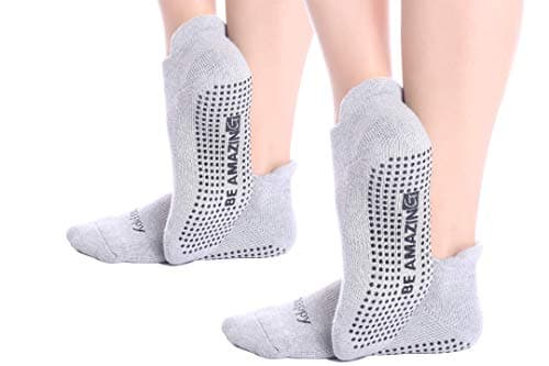 Non-Slip Socks Yoga Barre Pilates Hospital Maternity Sock w/Grips For Women Men