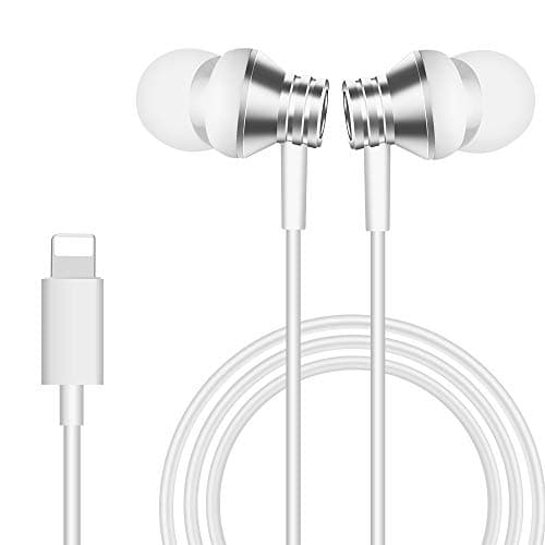 Aothing in-Ear Headphones Compatible with iPhone 11 Pro iPhone X/XS Max/XR iPhone 8/8 Plus iPhone 7/7 Plus, MFi Certified Earbuds with Microphone Controller Wired Earphones