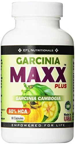 Garcinia MAXX Plus, 100% Pure Garcinia Cambogia, 60% HCA, 90 Capsules NEW YEARS SALE