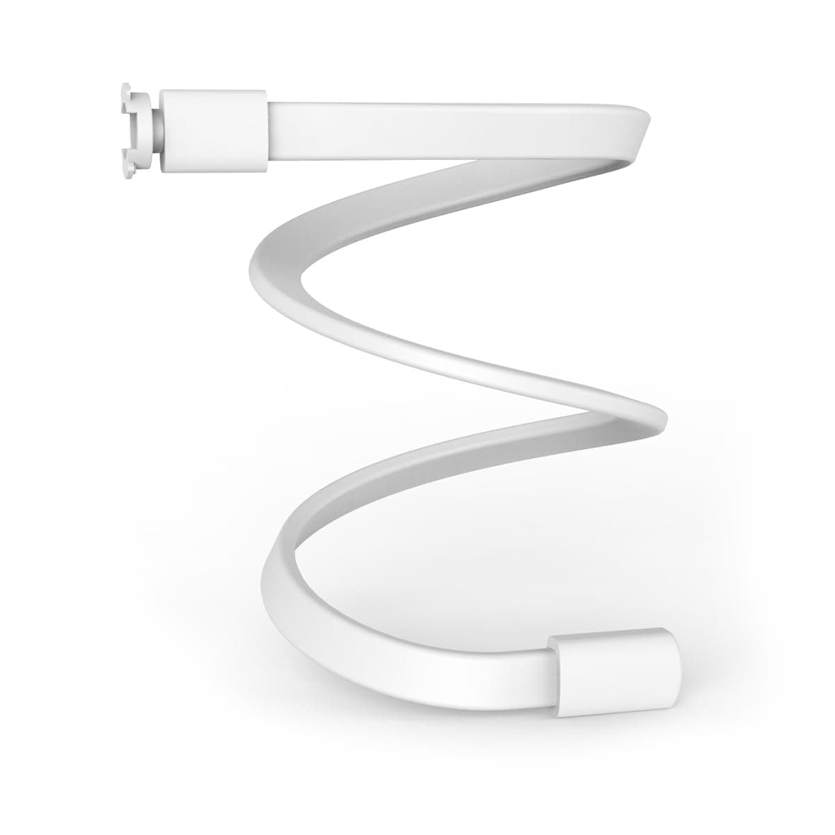 HelloBaby Baby Monitor Stand Flexible Baby Camera Mount Baby Monitor Holder Attaches to Crib Cot Shelves or Furniture (White)(Not For HB32)