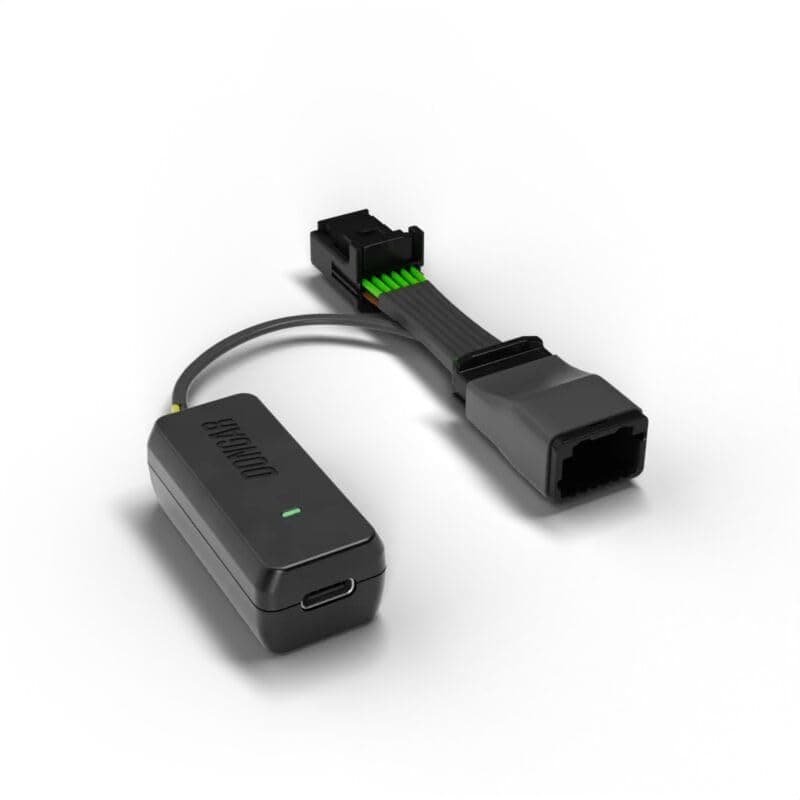 Dongar Dashcam Power Adapter (12-pin for '15-'23 Toyota Tacoma. Also Compatible with Select Sienna, Honda, and More), Connects to Rearview Mirror, Built-in USB Power Source, Easy to Install