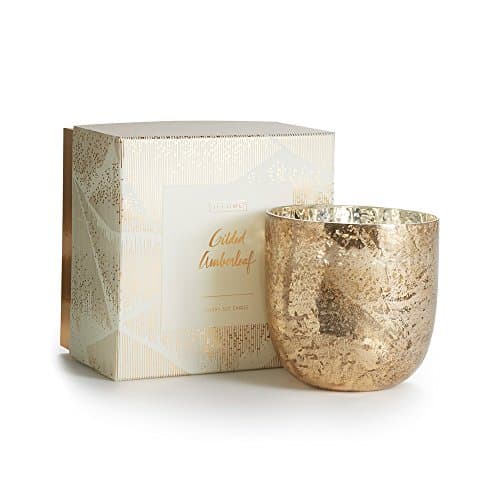 Illume Luxury Mercury Sanded Glass Soy Candle (Amberleaf)
