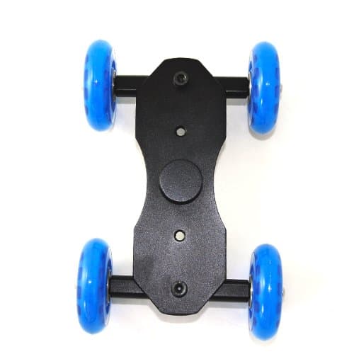 4 wheel Desktop DSLR Camera Wedio Photograph Rail Track Slider Table Dolly Car