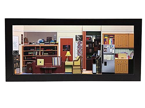 Big Bang Theory Apartment shadowbox diorama - memorabilia picture art collector gift