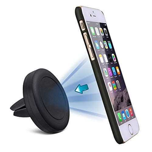 Magnetic Car Mount,Yihongda GPS Holder [2 Pack] Portable Air Vent Phone Holder for Car Magnetic Car Phone Mount Rotating Car Vent Mount for iPhone Samsung Galaxy Smartphones and Mini Tablets, Black