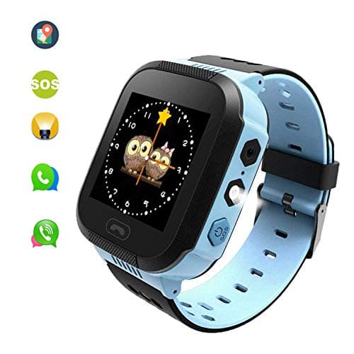 Kids' Smart Watches can Make Calls and Send Voice, SOS Alarms and LBS Positioning Functions. This is The Best Gift for The Children. (Blue)