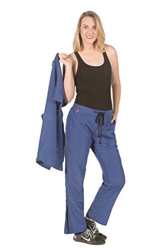 Ladybird Line Professional Grooming Pants Lightweight Ideal for Pet Groomers Hair Repellent and Water Resistant - Size S Blue